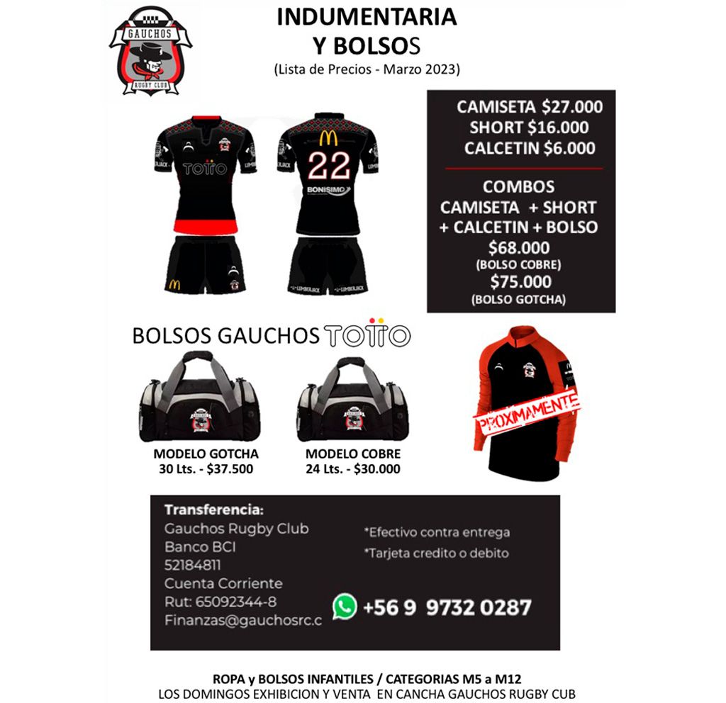 Merchandising Gauchos Rugby Club