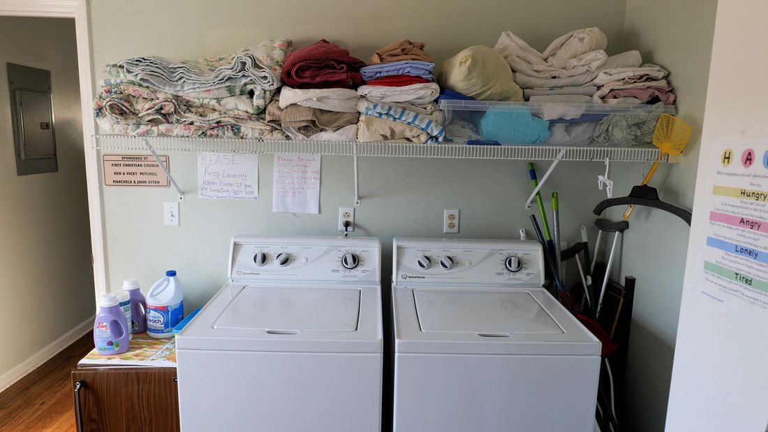 Fresh Start Frankfort shared laundry area