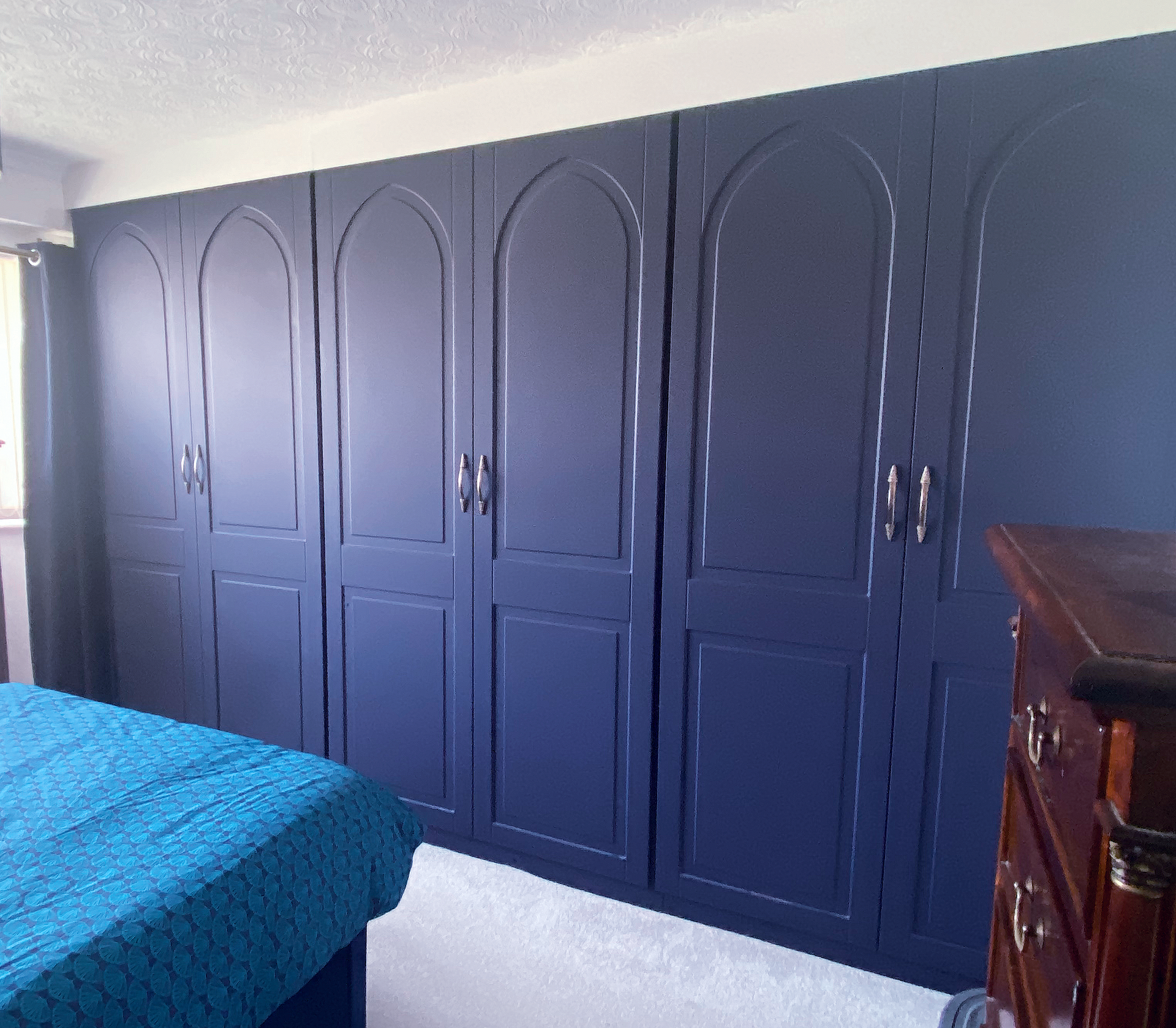 Updating bedroom wardrobes with new doors