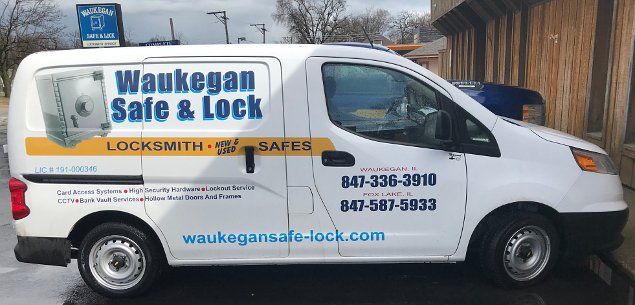 White Service Van — Waukegan, IL — Waukegan Safe & Lock