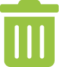 Green trash can icon.