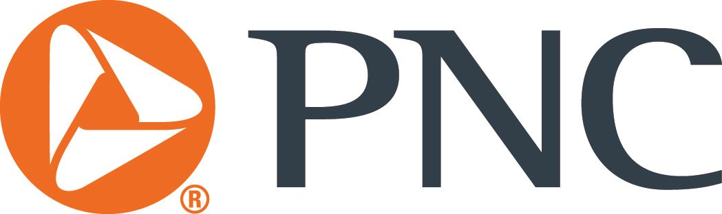 The PNC logo, featuring a dark blue