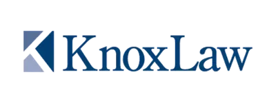 The KnoxLaw logo featuring a stylized blue letter K icon next to the company name in a serif font.