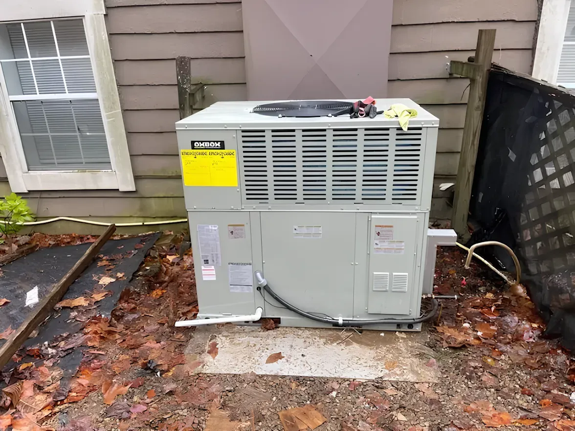Five tennis balls on a clay court near a white line, casting shadows.