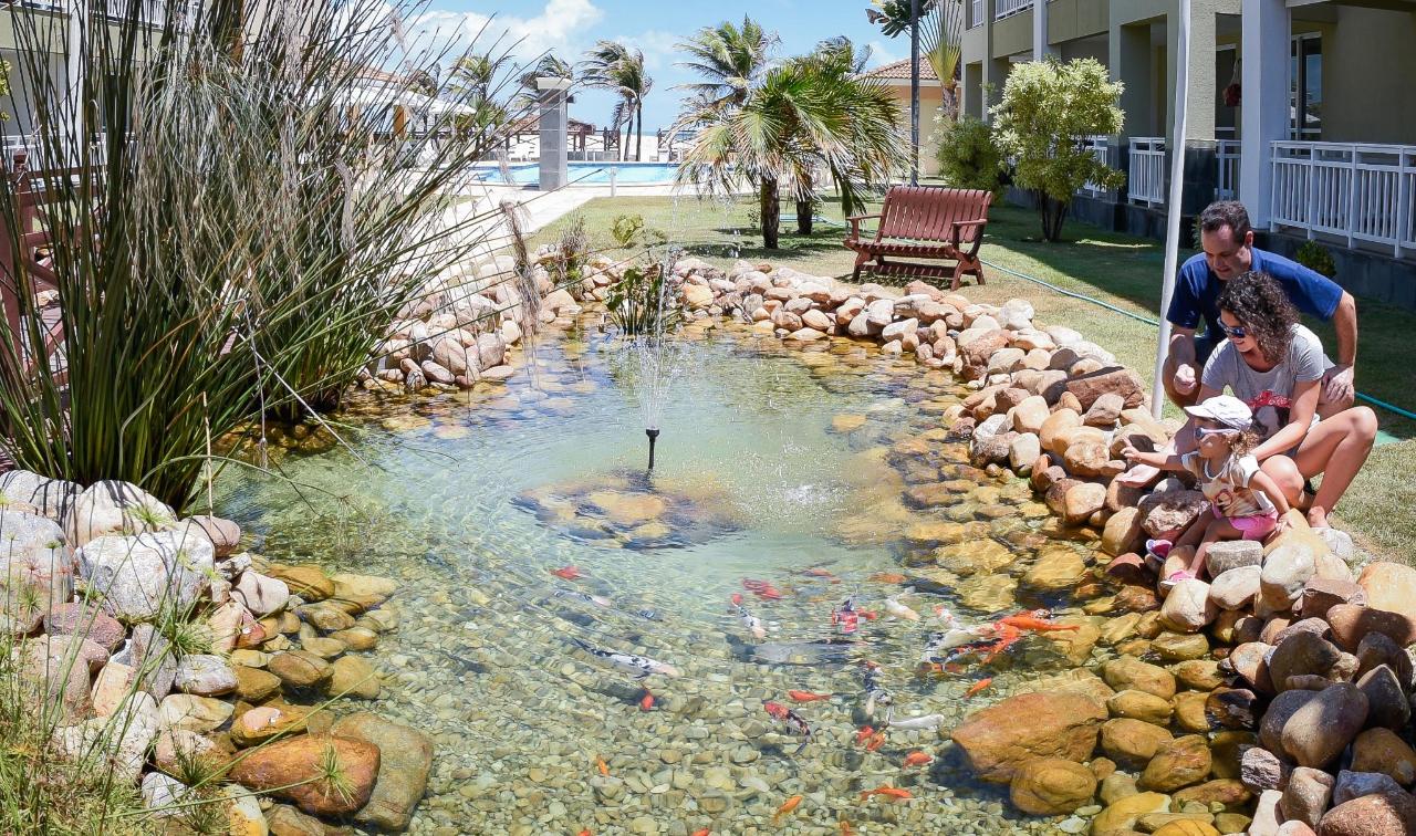 Chafariz dentro do Atlantic Palace Hotel