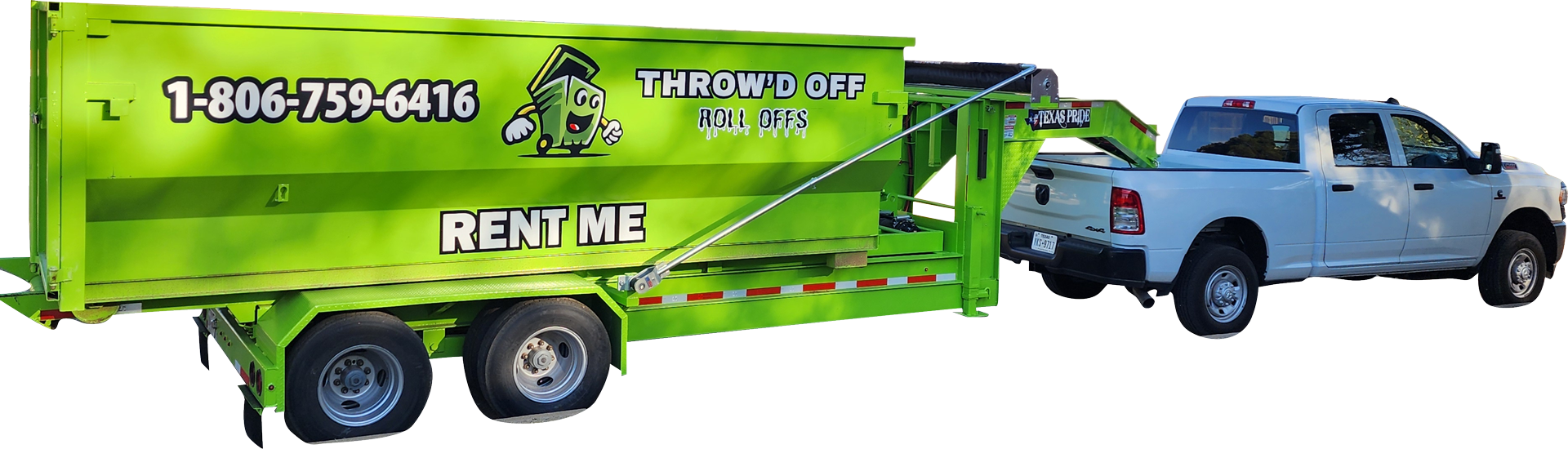 Throw'd Off Roll Offs truck