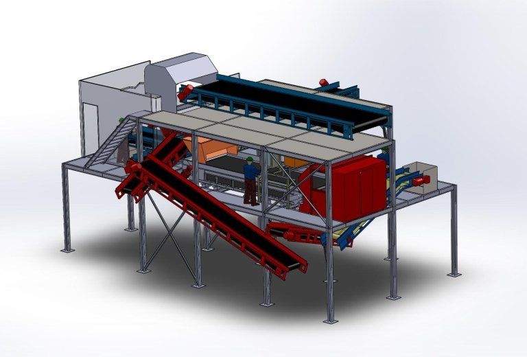 progetto impianto catena industriale