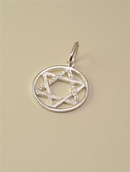 Pingente Estrela de Davi em Prata - Daruma Bijuterias