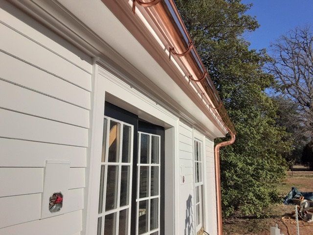Side View of the House with Newly Install Gutter — Charlottesville, VA — Straightedge Inc.