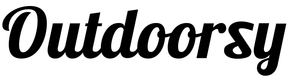 The word outdoorsy is written in black on a white background.