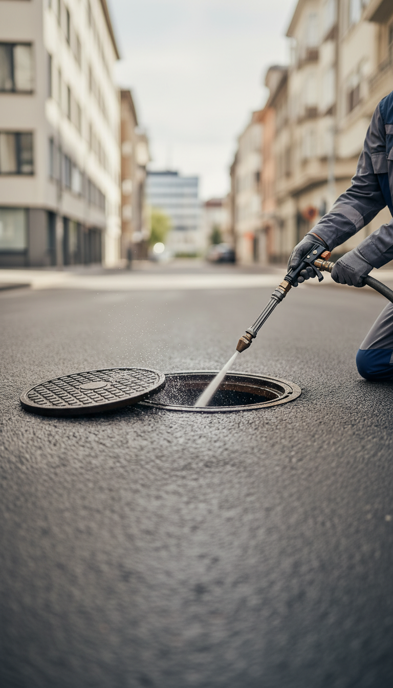 Απόφραξη φρεατίου με πιεστικό