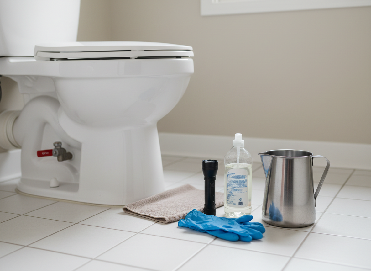 Ξεβούλωμα κάθετης τουαλέτας – εργαλεία και διαδικασία με ασφάλεια