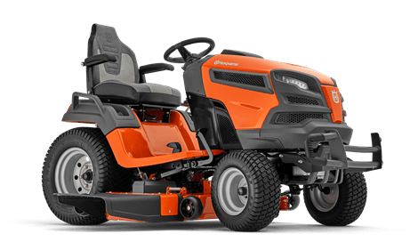 A Husqvarna Riding Lawn Mower Is Shown On A White Background — Leslie Farm & Garden Machinery In South Grafton, NSW
