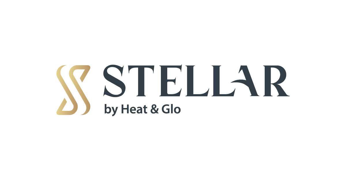 STELLAR logo in gold and dark gray with “by Heat & Gio” on a white background