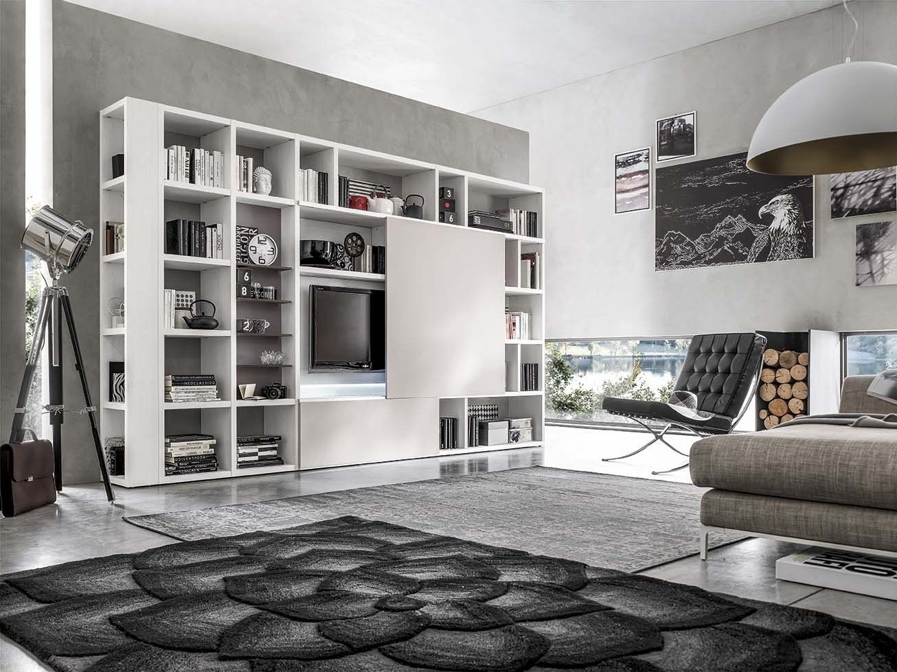 Parete Attrezzata con vano TV a scomparsa Forli - Cesena - Ravenna - Ferrara: Mobil Coop Castrocaro Terme