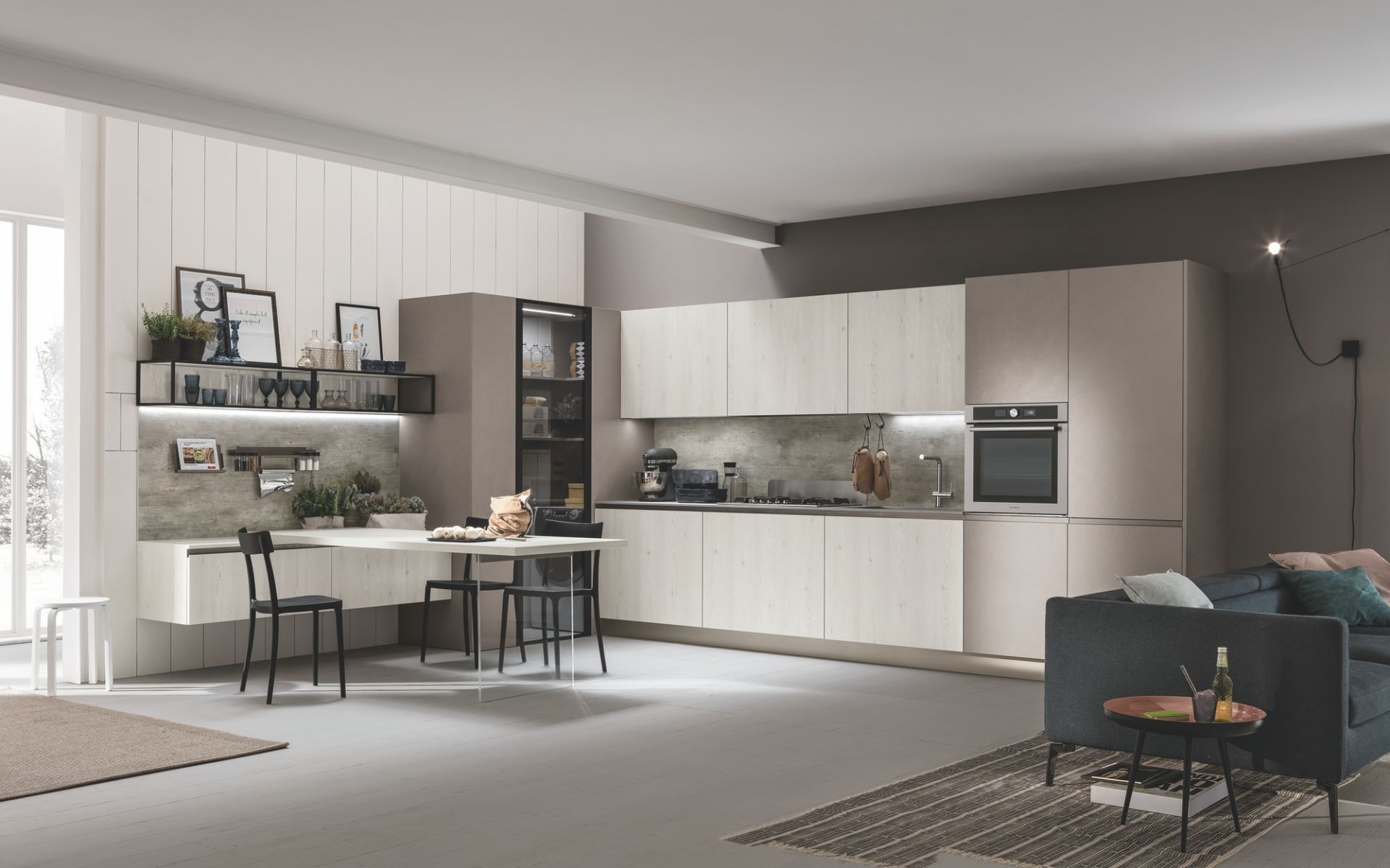 Cucine moderne Stosa Infinity Larice Bianco Forli - Cesena - Ravenna - Ferrara: Mobil Coop Castrocaro Terme