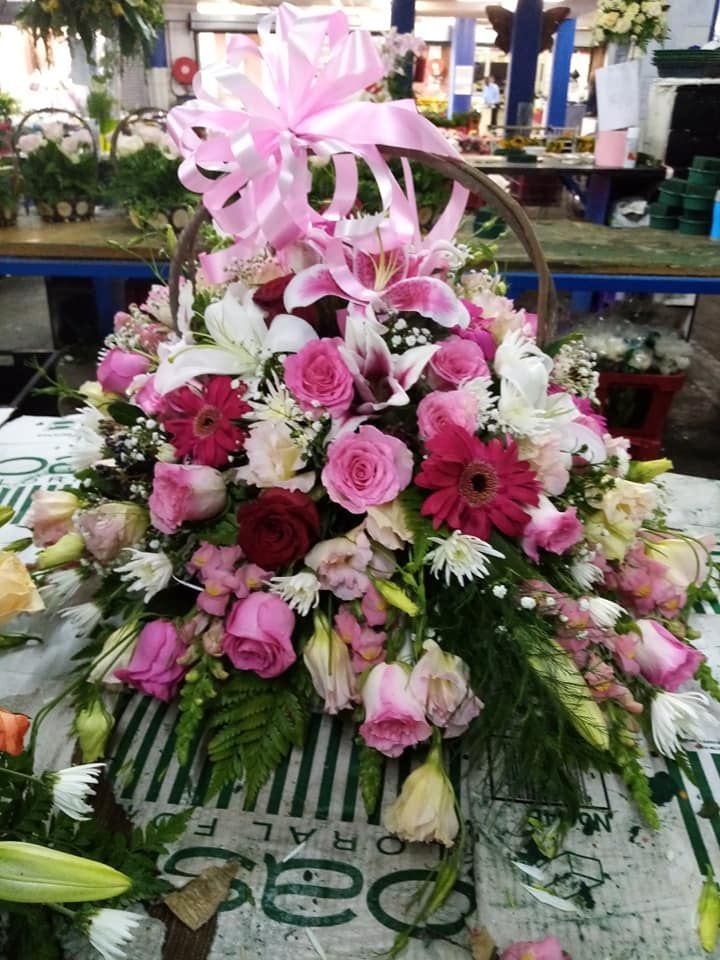 Ordering flowers online