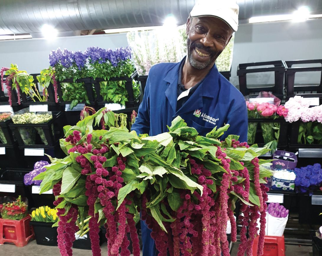 Ordering flowers online