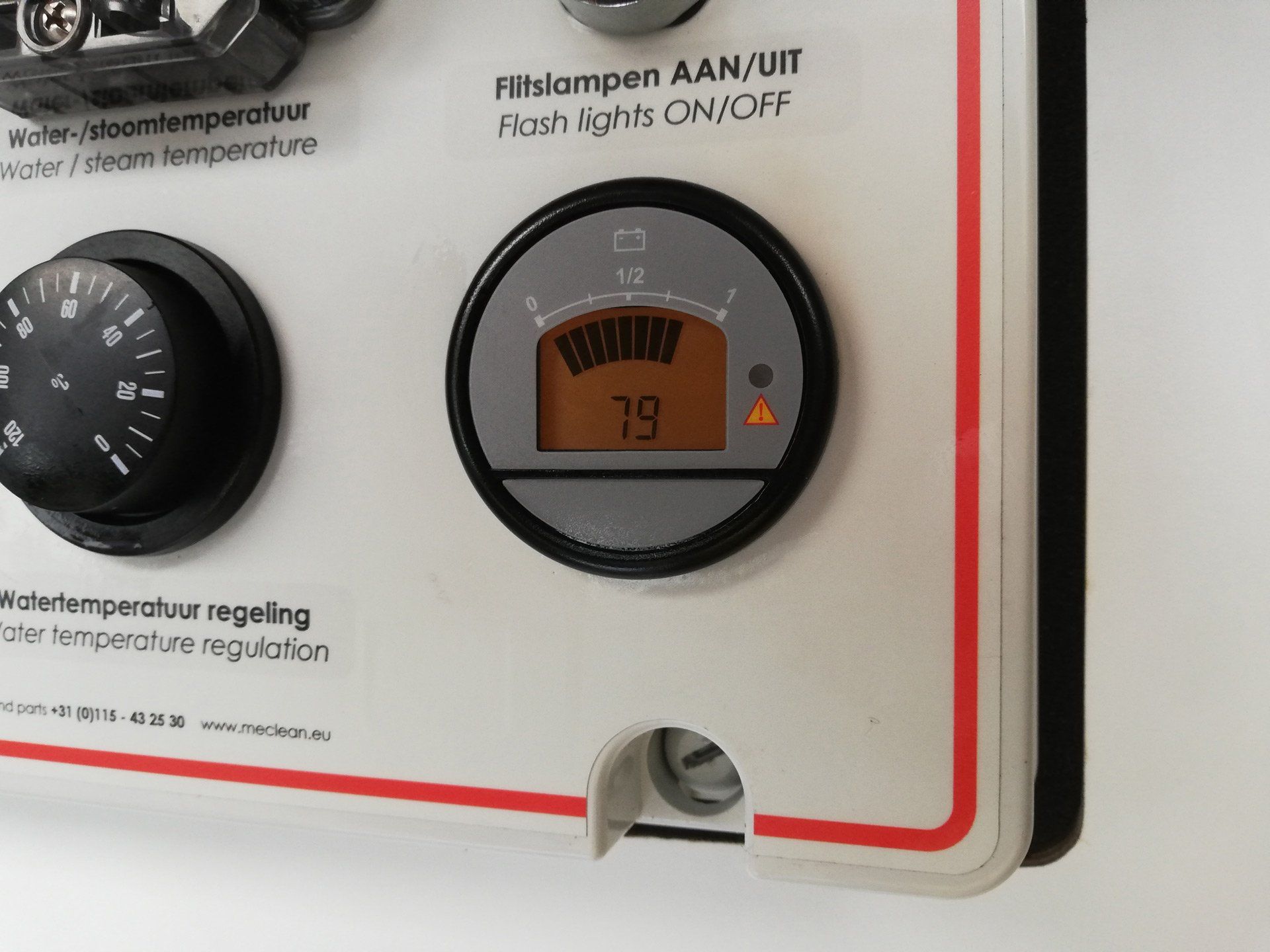 Meclean Remorque haute pression électrique HDTE 250/15 panneau de commande simple