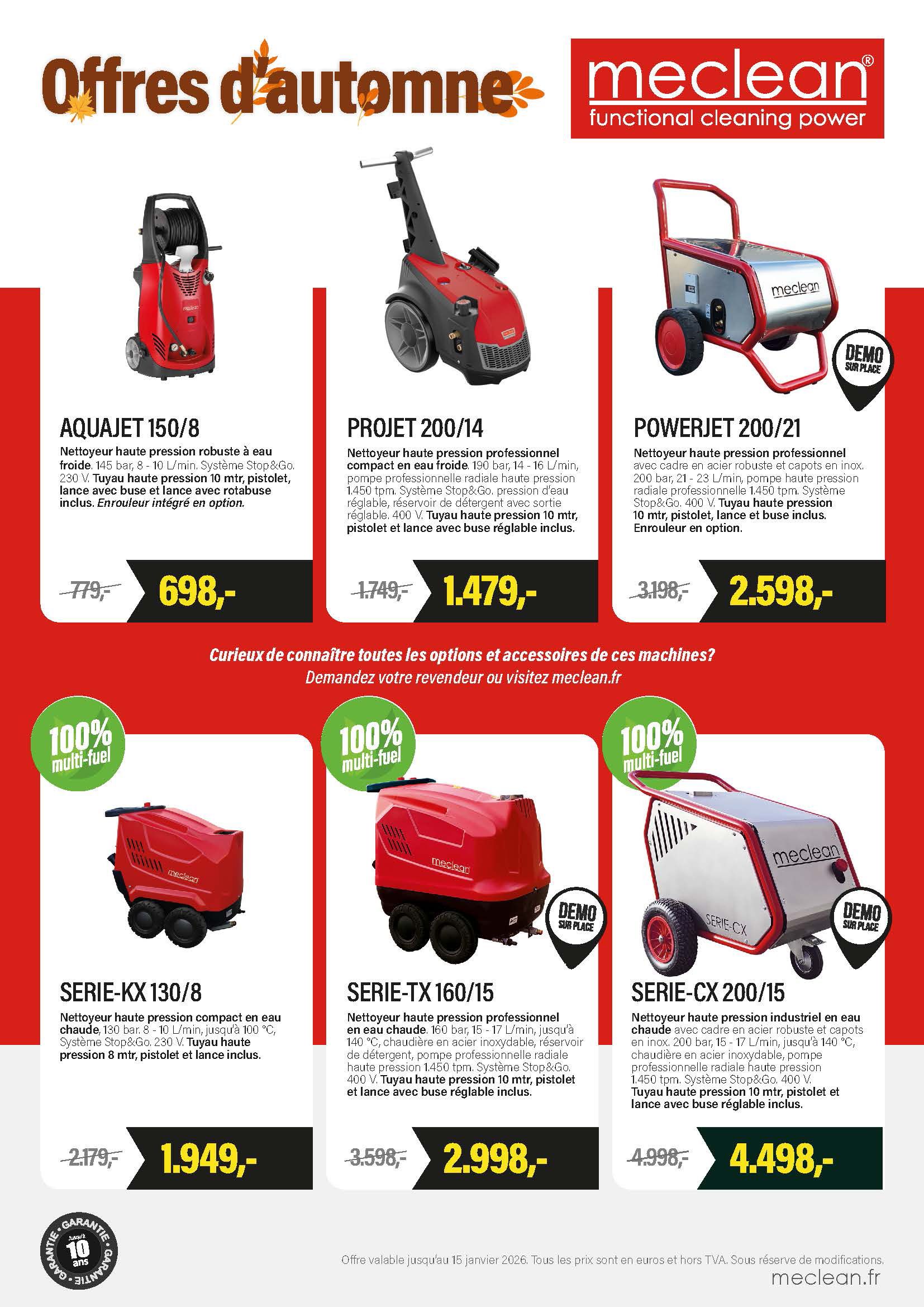 Meclean Offres de automne 2025 A4 flyer