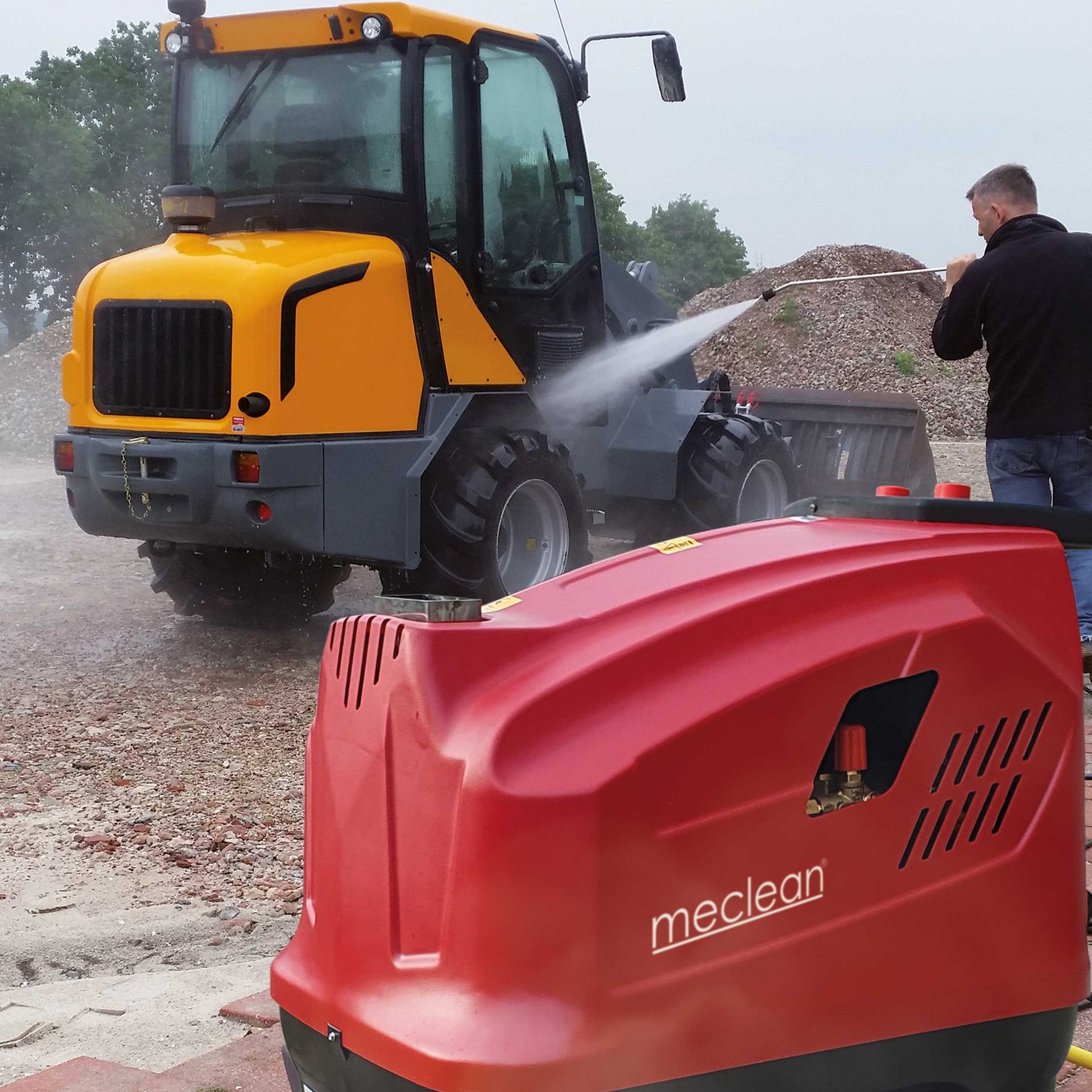 Meclean professionnel nettoyeur haute pression a eau chaude SERIE-TX 200/15 nettoyage haute pression pelle mécanique