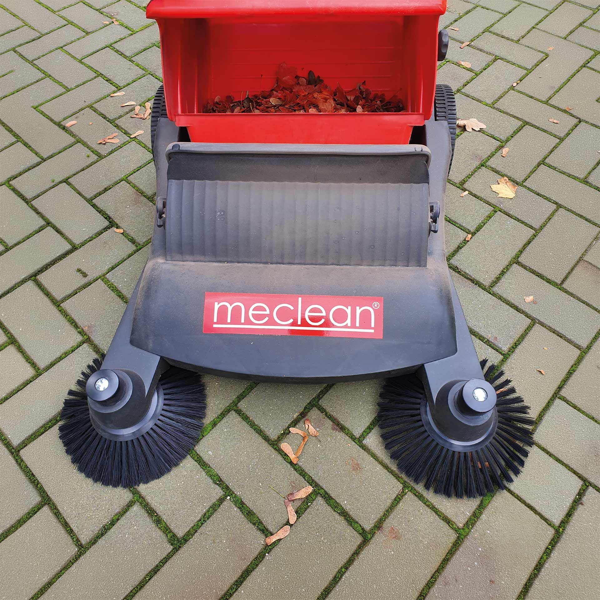 Meclean professionnel balayeuse a pousser Buster 800 bac de collecte extra large