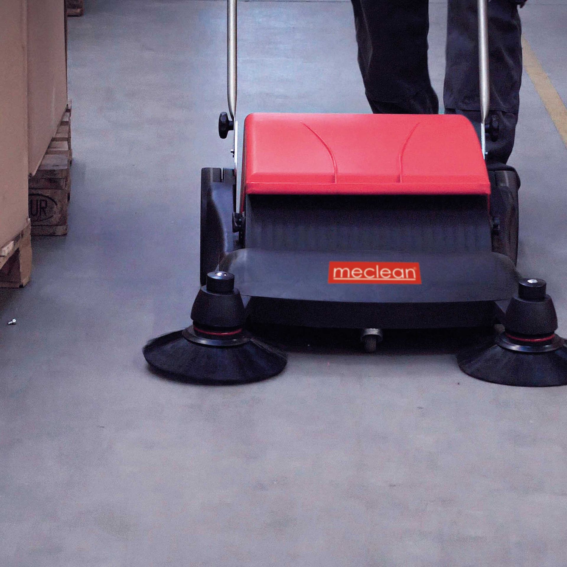 Meclean professionnel balayeuse a pousser Buster 800 balayer dans le entrepots