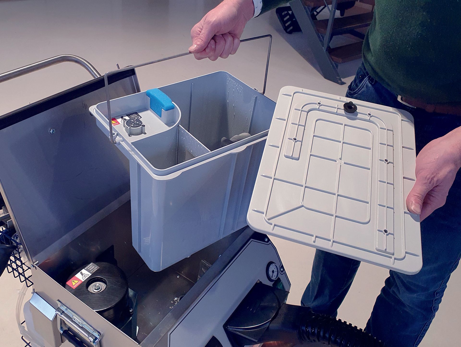 Meclean stoomreinigingsmachine STEAMPOWER VAC Uitneembaar reservoir