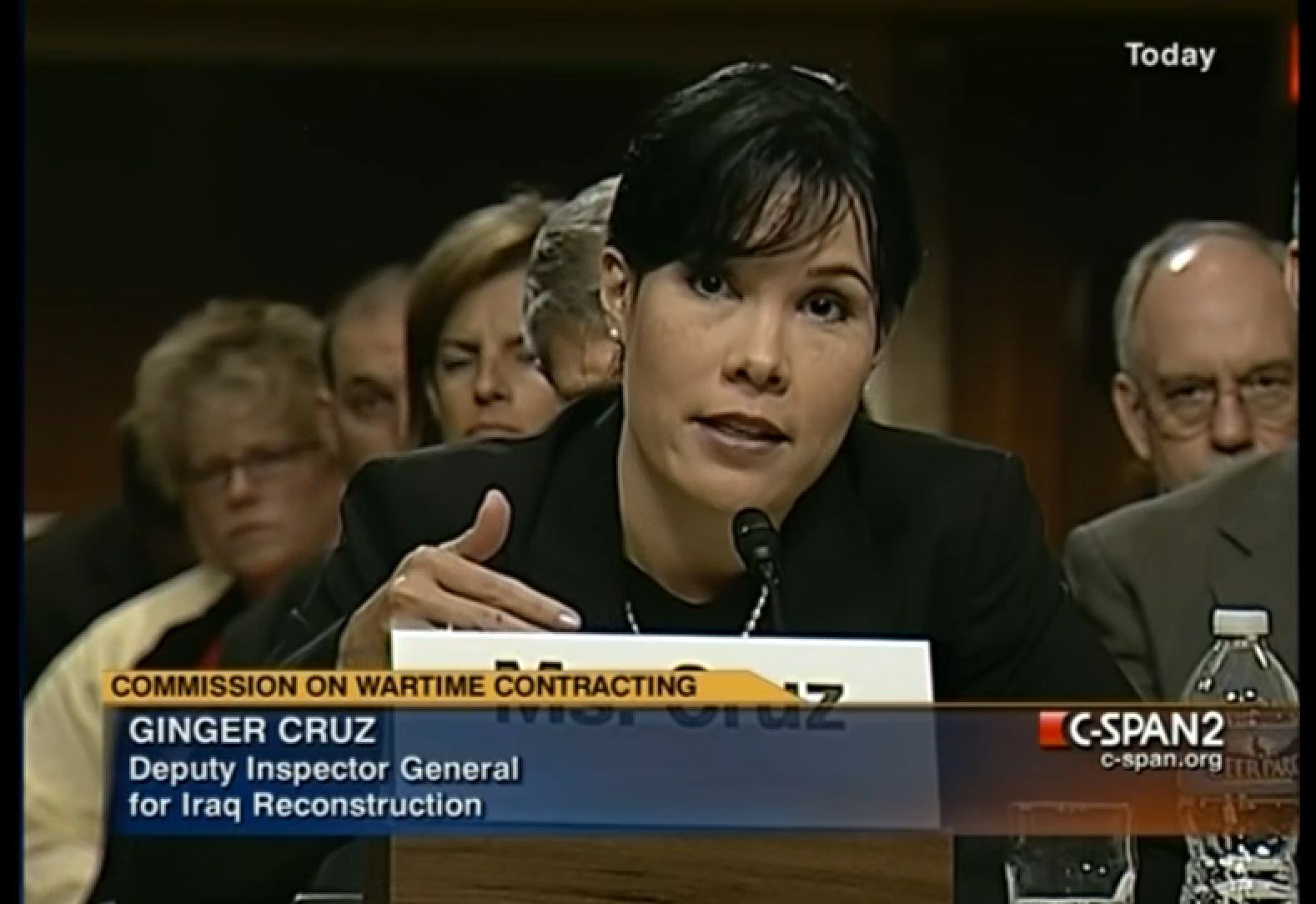Ginger cruz is a deputy inspector general for iraq reconstruction