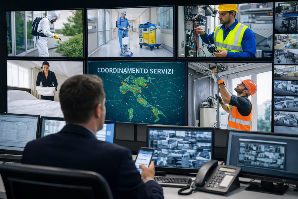 Coordinamento dei servizi di Jelly Servizi a Roma