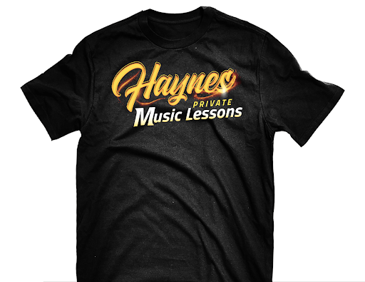 Man Wearing Mask with Logo — East Bridgewater, MA — Haynes Private Music Lessons