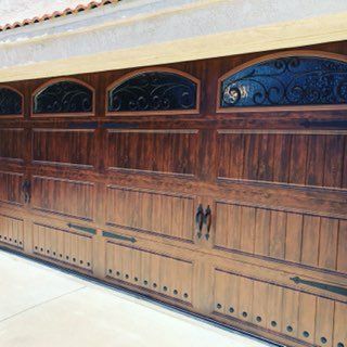 Tainted Wood Design With Arched Glass Door — Moreno Valley, CA — Bella Doors