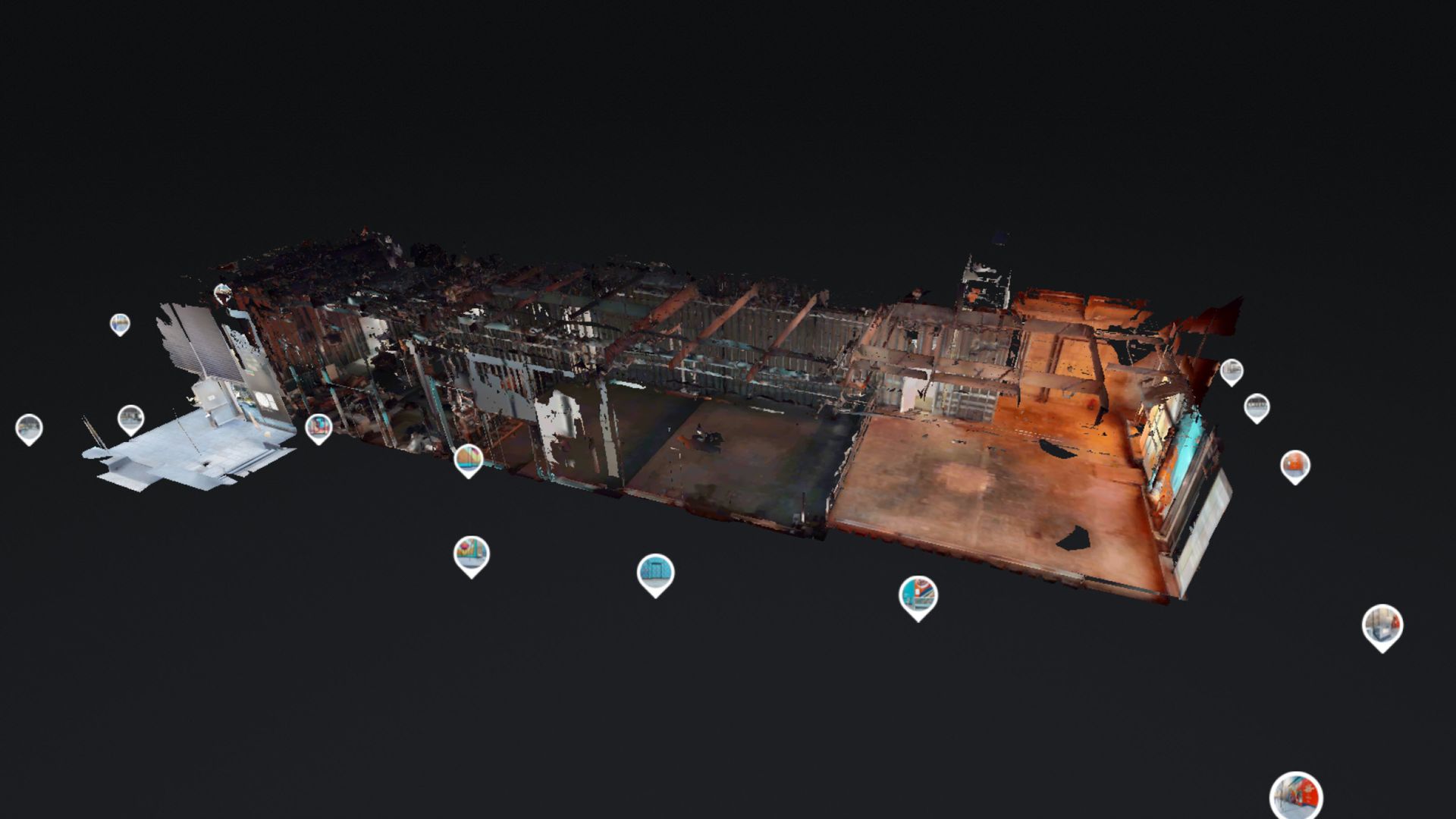 Restaurant: Reality Capture, Laser Scanning, As-built Conditions, BIM Model Development, Digital Twin Assets