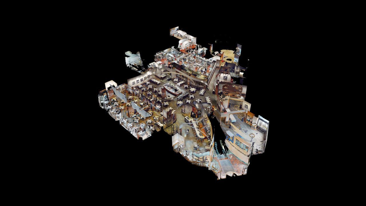 Large Bi-Level Existing Restuarant: As-built Conditions, Reality Capture, Laser Scanning, BIM Model Development, Digital Twin Assets