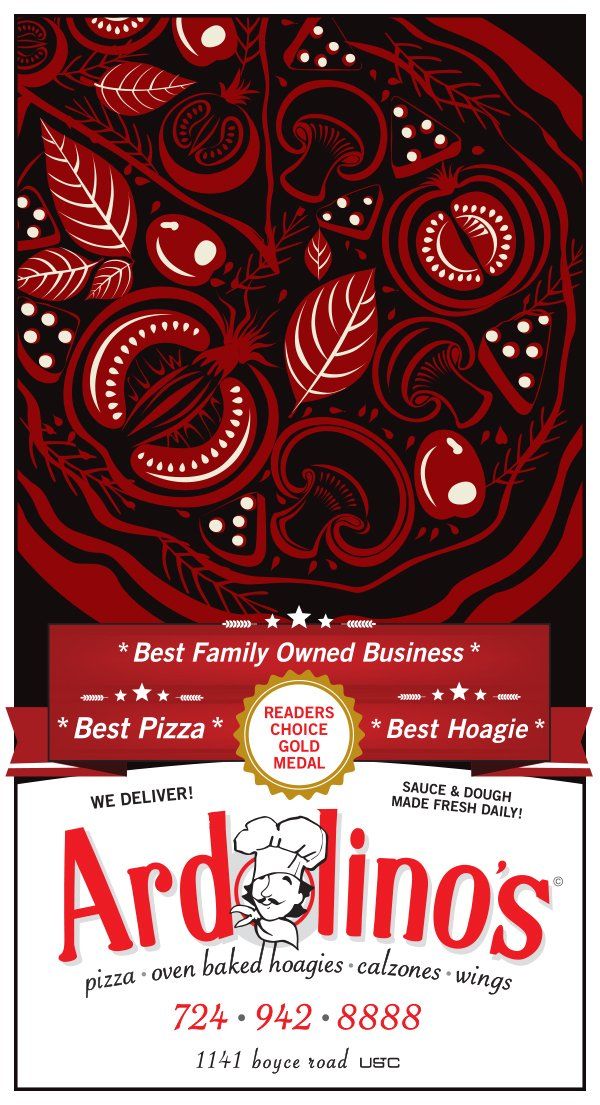 Beautiful Red Ads — Pittsburgh, PA — Ardolino’s Pizza