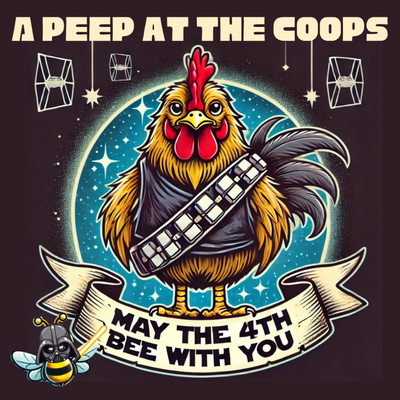 Picture of Chicken and Bee in Star Wars Uniforms. Picture of Chicken and Bee in Star Wars Uniforms.