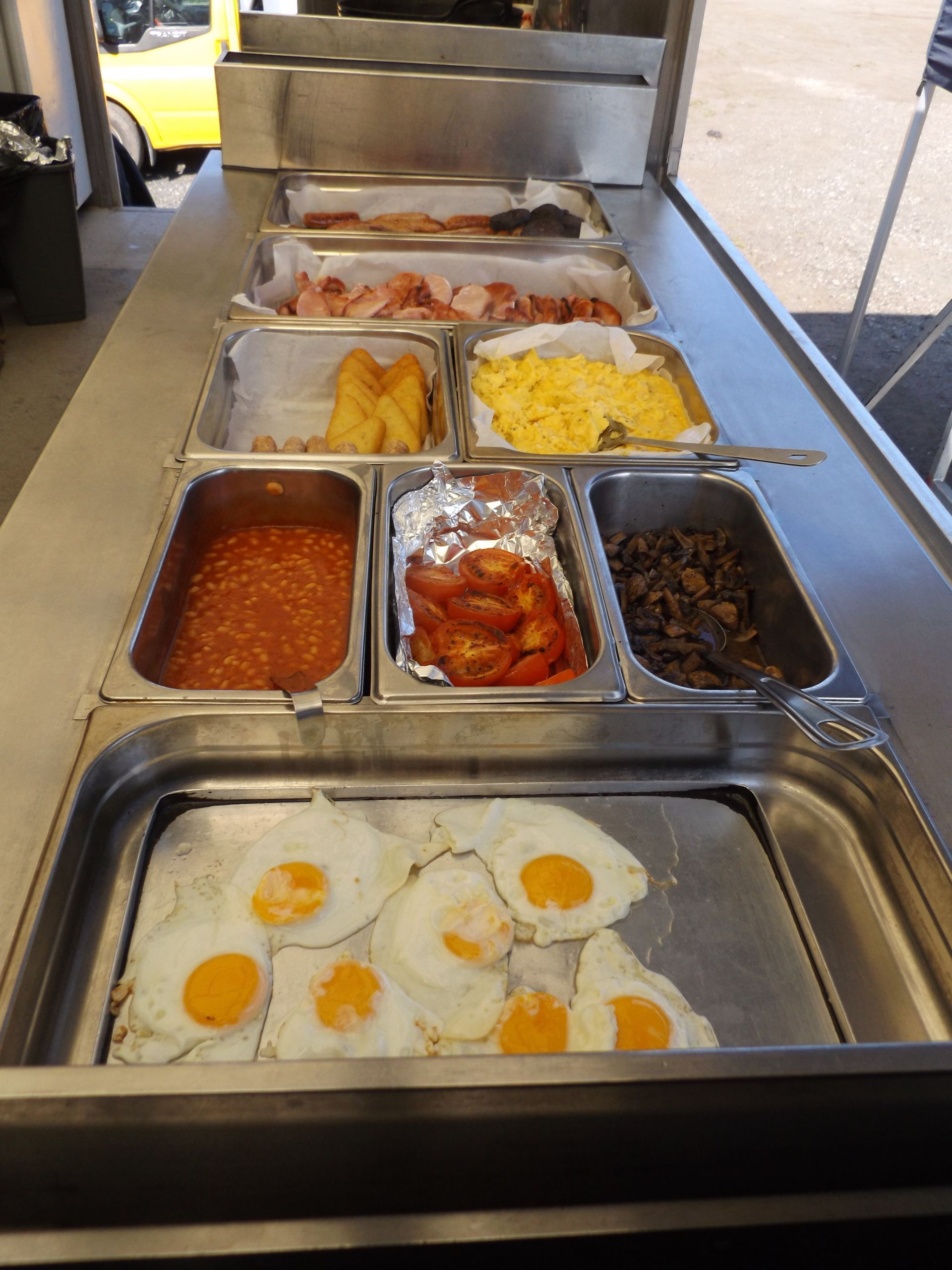 Full fat location catering professional breakfast outfit  tv film