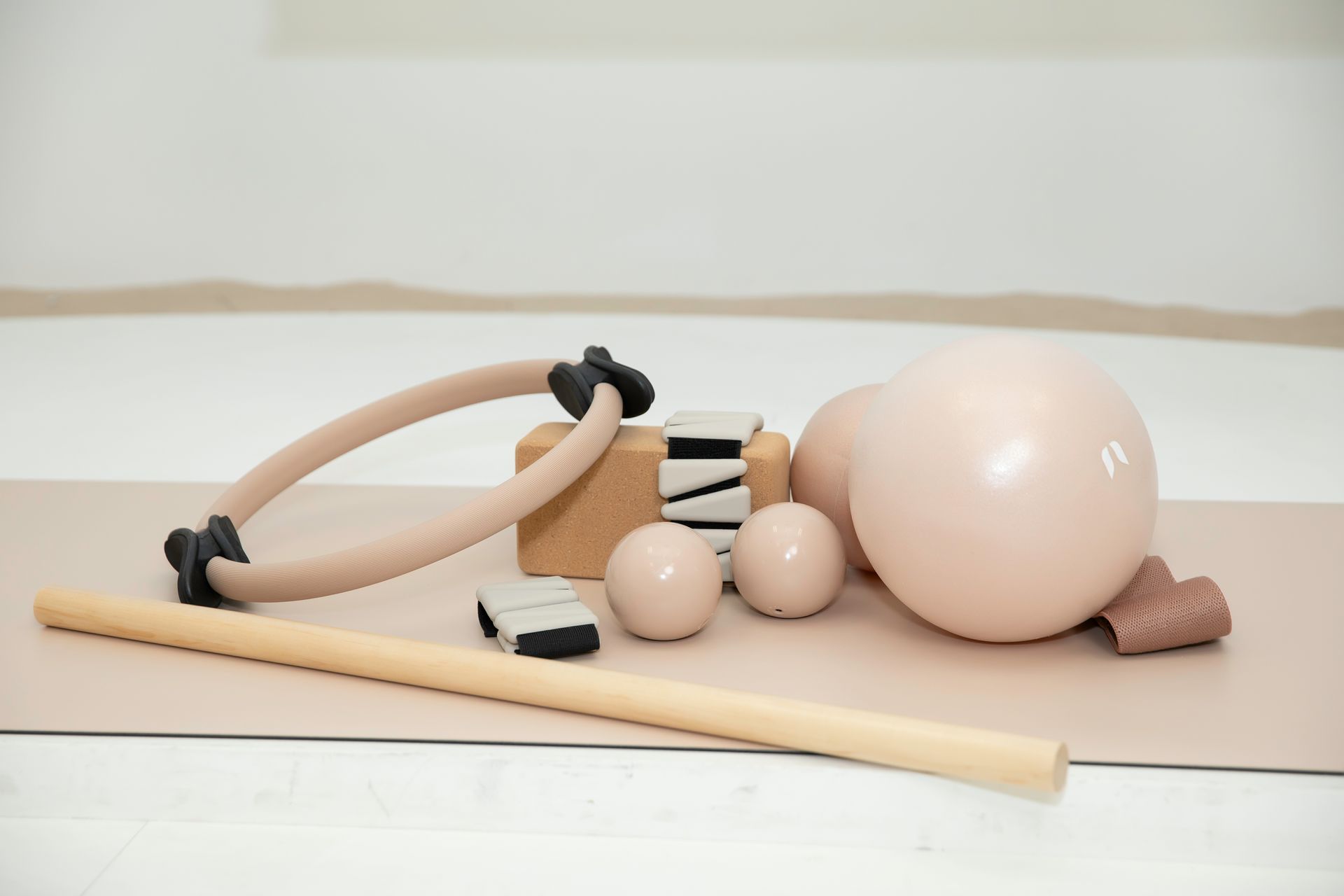 Aesthetic Shot of Reformer Pilates Exercise Equipment