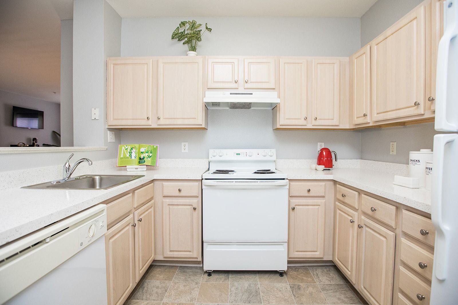 Kitchen at Park Station Apartments.