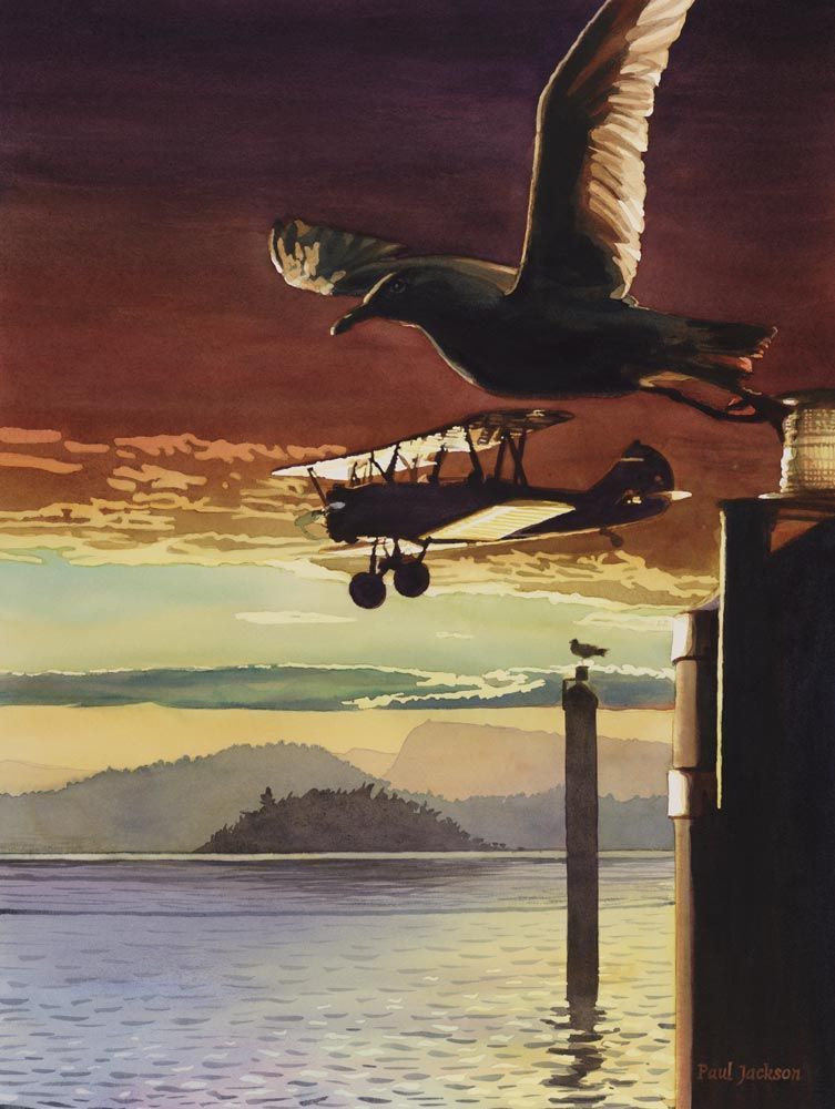 A Detailed Landscape Painting By Watercolor Artist Paul Jackson