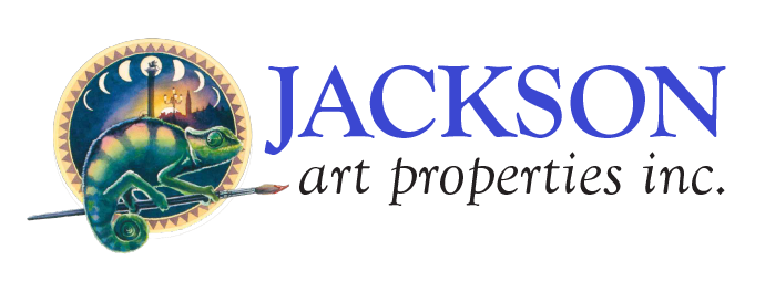 Jackson Art Properties Logo for Header | Watercolor Artist Paul Jackson