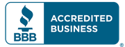 BBB Accredited Business logo: flame icon, 