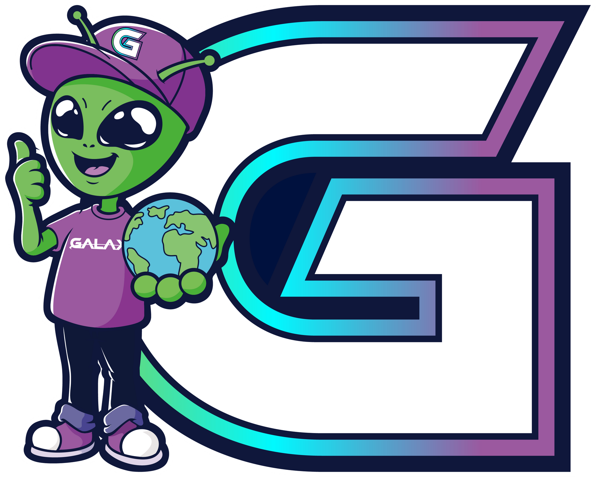 Alien waves from rocket in space near moon, text says 