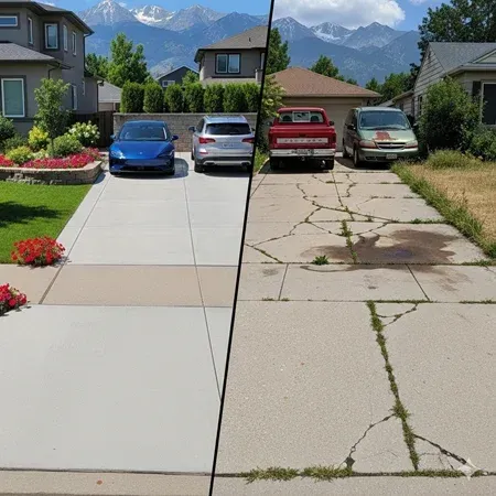 Denver concrete driveway pros and cons