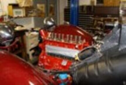 Photo of a red car on repair shop—Brake & Transmission Service in Twin Falls, ID