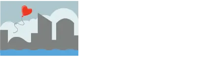 white funeral home logo