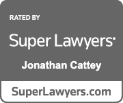 Super Lawyers badge: Gray square with