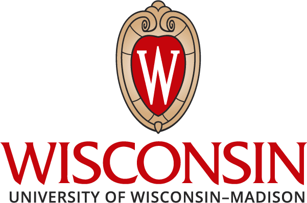 Wisconsin logo: a red