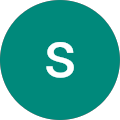 A green circle with a white letter s inside of it.