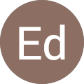 The letter ed is in a brown circle.